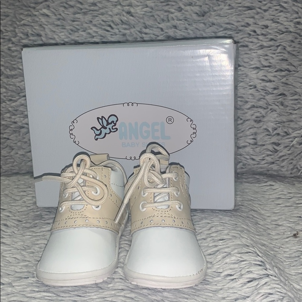 Angel Baby Boy Classic Leather Lace Ups